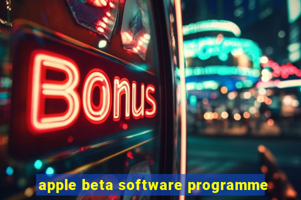 apple beta software programme